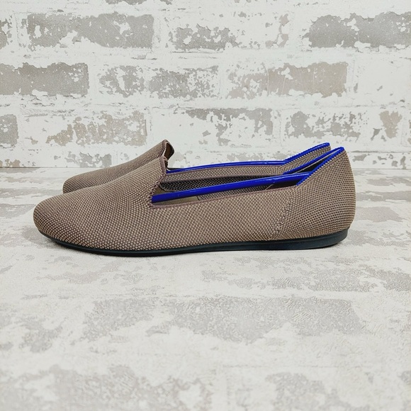 NEW Rothy's The Loafer Mocha Knit Round Toe Slip On Loafers X376